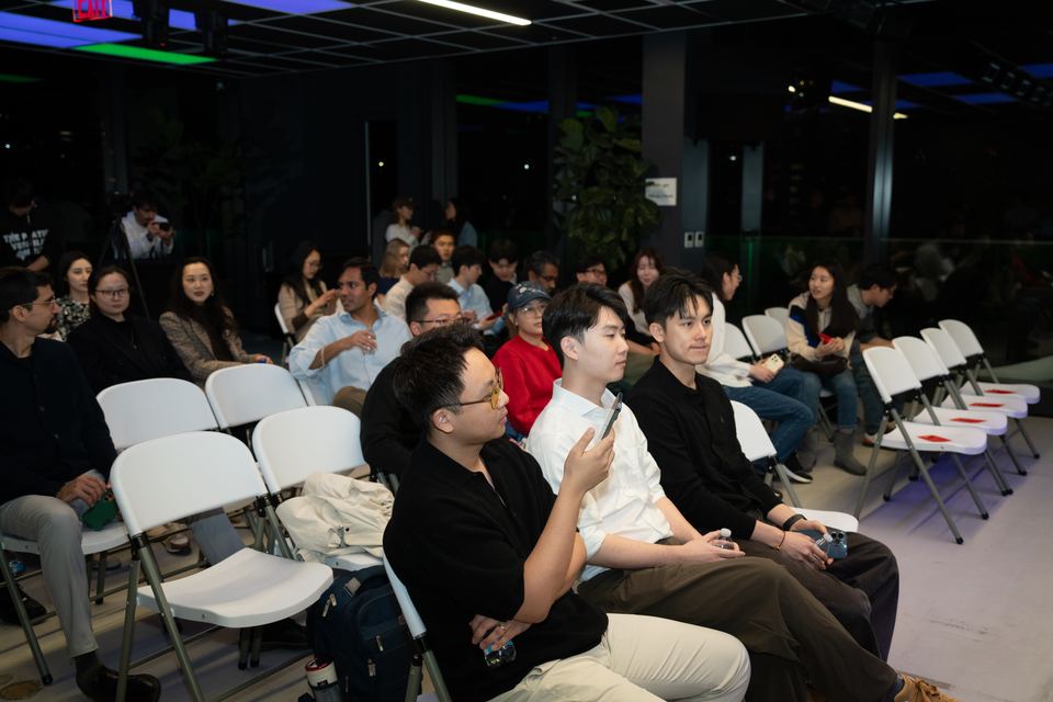 Students and young professionals in the audience